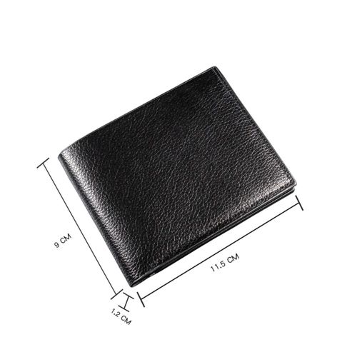 Men PU Leather Short Wallets Leisure Lightweight Black Coffee Wallets Business Purse Bi-fold Small Wallet ID Card Holders