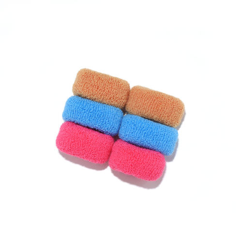 2/6/12 Pcs Women Girls Cute Knitting Solid Elastic Hair Bands Children Soft Hair Scru
