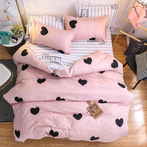 Bedding Set Bed Sheet Set Polyester Duvet Cover Double Bed Set 4 Piece Queen Size Luxury Covers Queen Bed