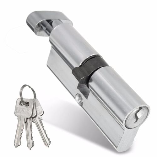 Theftproof 70g Bedroom Entrance Interior Door Lock Security Copper Lock Cylinder Lengthened Core With 3 Keys 89x29mm