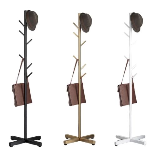 Room Hanger Floor Hanger Metal Coat Rack Living Room Clothes Hanger Scarf Bag Hat Storage Hanger Stoving Varnish Coat Hanger