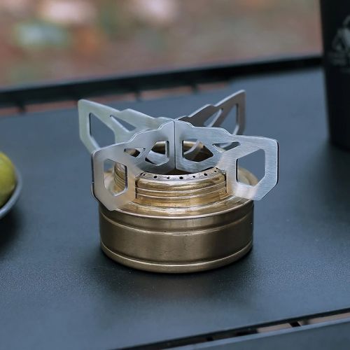 Outdoor Stove Camping Stove Alcohol Burner Mini Alcohol Stove with Cross Stand Stove Rack Support Stand