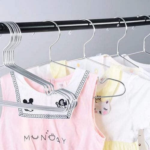 1pc Stainless Steel Metal Clothes Hanger Wearing Rack For Household Clothes Drying