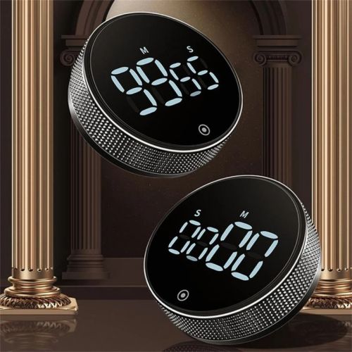 Magnetic Kitchen Timer Self Regulated Rotary Timer Magnetic Suction Led Mute Timer Kitchen Countdown Beauty Movement Reminder