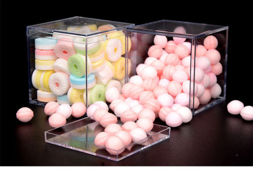 Transparent Acrylic Boxes With Cover Plastic Organizer Gift Packing Box Food Candy Storage Container For Home Figure Toy Display