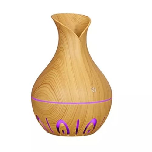 Air Humidifier 130ML Mini Wood Grain Aroma Diffuser Essential Oil Aromatherapy Cool Mist Maker With LED For Home