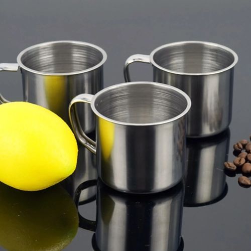 100ML 1/2 Pcs Quality Portable Stainless Steel Cup Mug Camping Outdoor Travel Stainless Steel Coffee Tea Mug Beer Cup #20