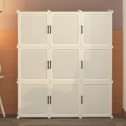 Nordic Wardrobes Plastic Storage Cabinet Folding Bedroom Aesthetic Closets Modern Perchero Infantil Library Furniture XF116YH