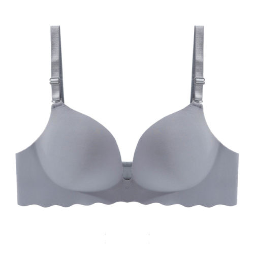 Women Seamless Bra Sexy Push Up Bralette Underwear Wireless Female Lingerie Fashion Letter Pattern Bras Three Quarters(3/4 Cup)