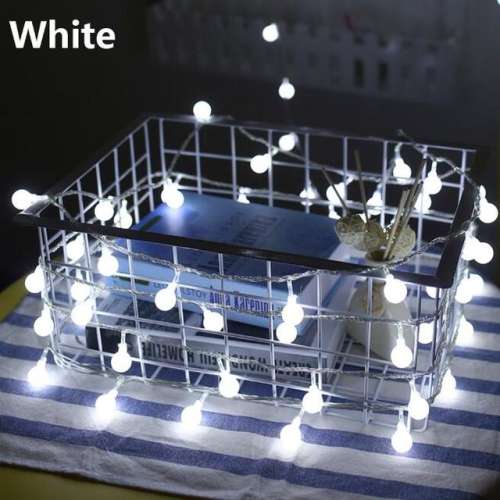 USB/Battery Power LED Ball Garland Lights Fairy String Outdoor Lamp Home Room Christmas Holiday Wedding Party Lights Decoration