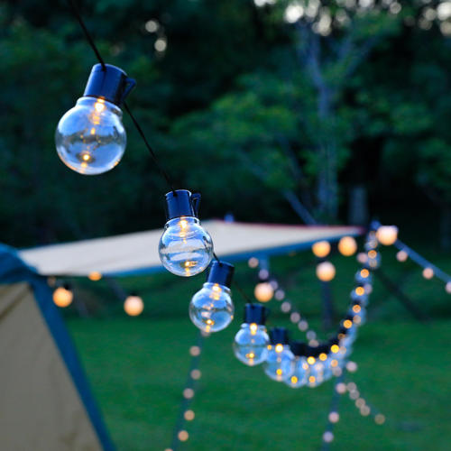 Outdoor camping ambient lights led bulb lights string coloured lights flashing lights patio wedding ceiling waterproof decorative bulb lights