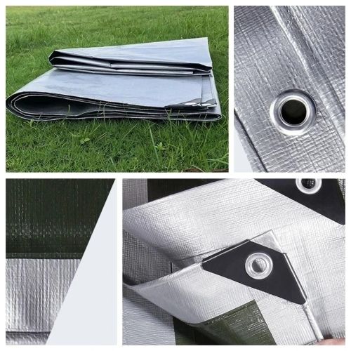Rain Cloth Tarpaulin Rain Canvas Waterproof Canopy for Garden Plants, 0.32mm, Made of Polyethylene, Outdoor Tarp