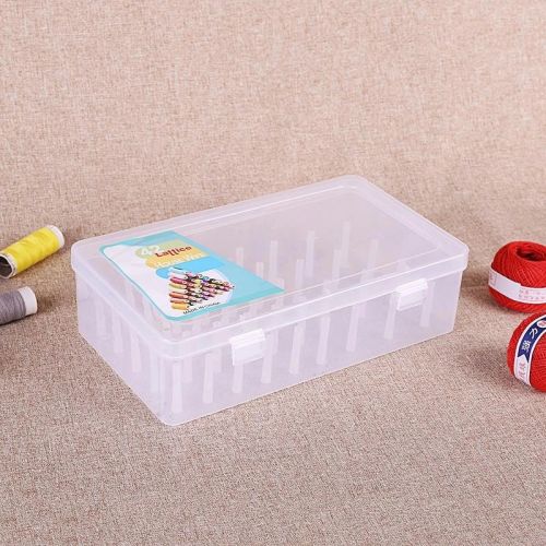 6-42 Axis Sewing Threads Storage Box Bobbin Carrying Case Container Holder Transparent Needle Wire Storage Organizer Sewing Reel