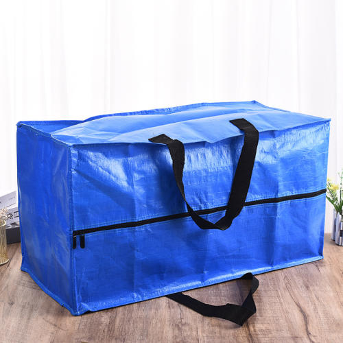 Wholesale woven bags for moving clothes storage luggage packing quilt storage