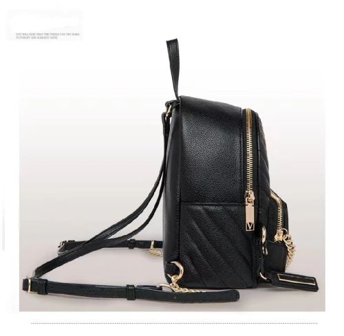 Women's Bag Fashion Simple Versatile Chain Backpack Quilted Leisure Bag Travel Pocket Backpack