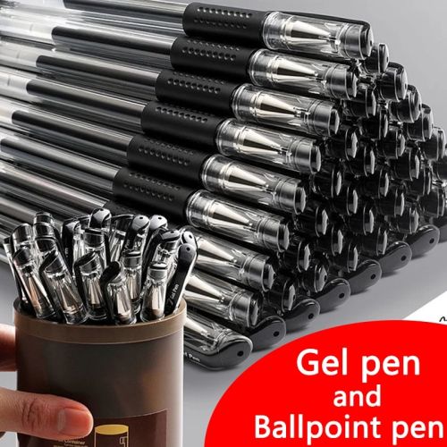 Gel pens Set Black Blue Red Refill Gel Pen Bullet Tip 0.5mm School & office Supplies Stationery kawaii accessories stationery