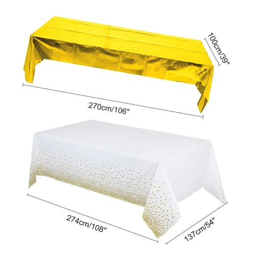 Tablecloth On The Table Table Cover Wedding Decoration Birthday Bachelorette Party Decor Mirror Bronzing Waterproof Tablecloth