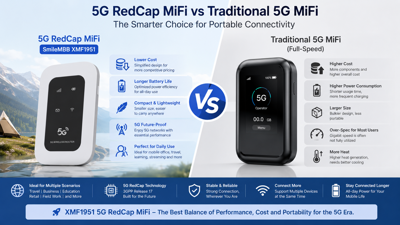 5G RedCap vs Traditional 5G MiFi: Which One Will Win the Next Portable WiFi Market?