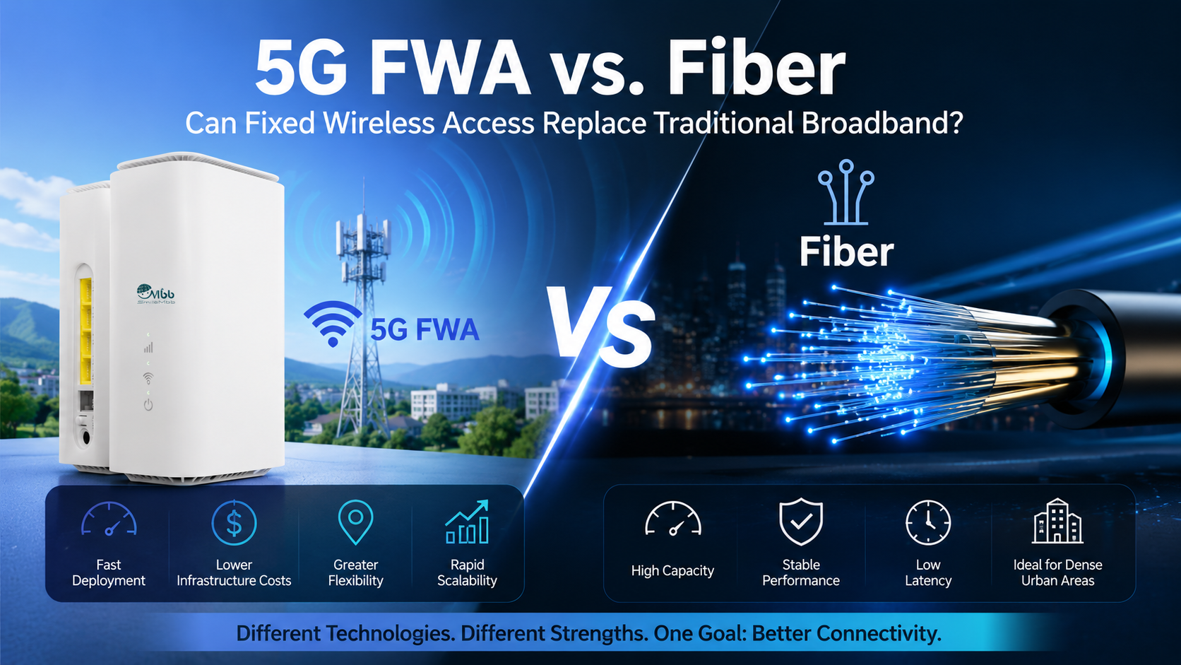 5G FWA vs. Fiber: Can Fixed Wireless Access Replace Traditional Broadband?