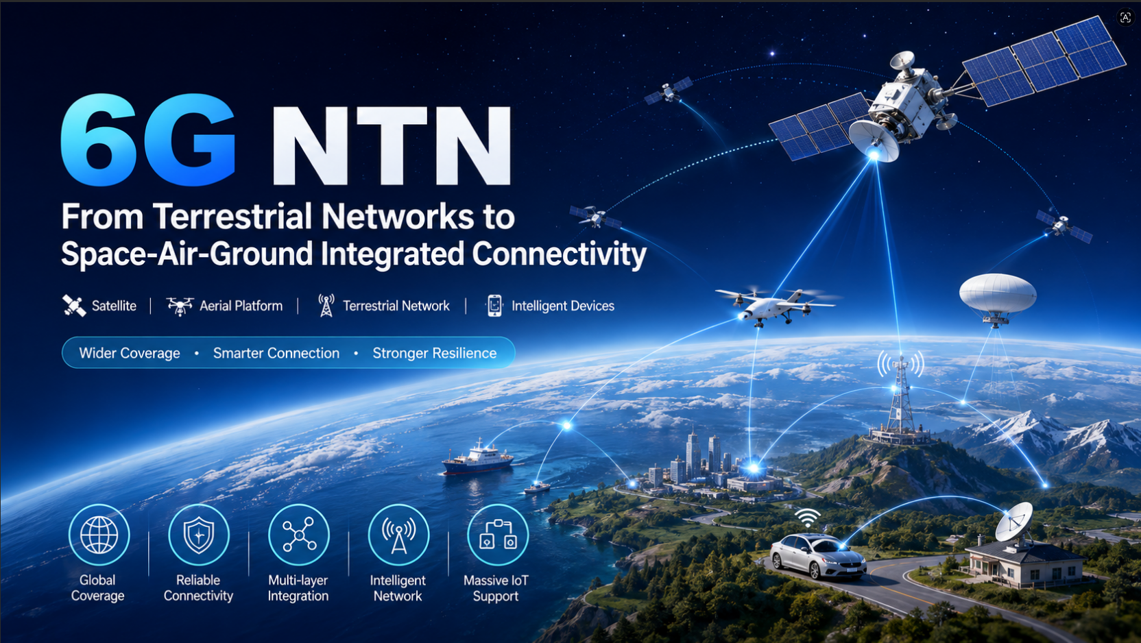 6G NTN Explained: From Terrestrial Networks to Space-Air-Ground Integrated Connectivity
