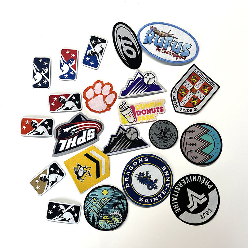 Custom Fabric Embroidered Patch Badges Sew on Embroidery Patches Clothing Woven Patch