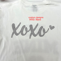 xoxo Valentine's Day spangle transfers