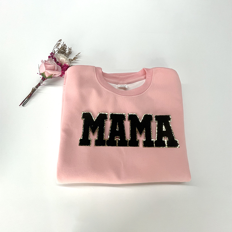 Mama mon mother Logo Iron On Mother Chenille Patches For Clothing