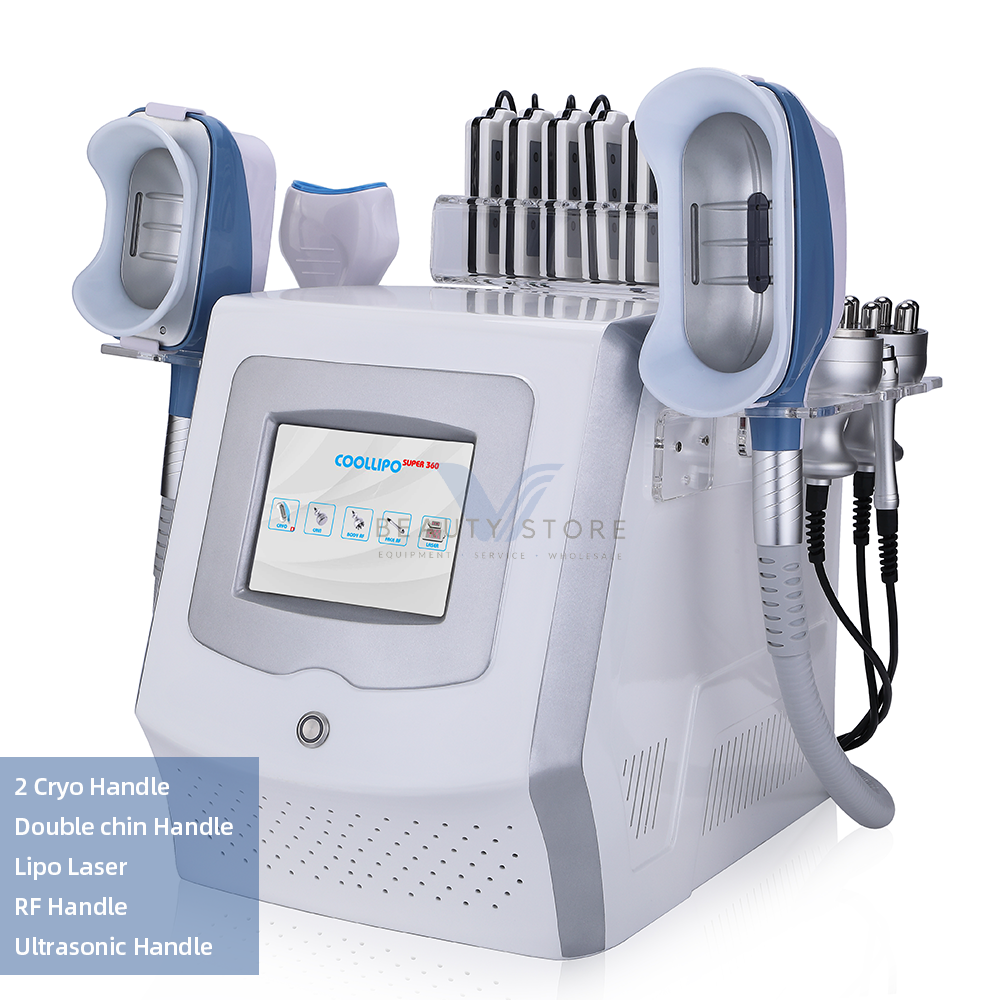 CRYOSCULPTING Fat Freezing Body Cavitation Machine With 6 Handles