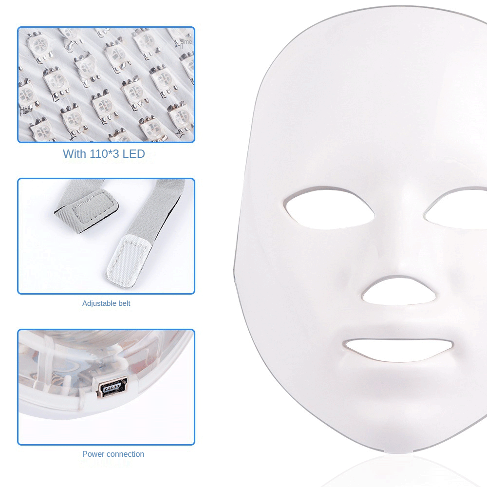 7 Colors LED Light Facial Mask Beauty Machine Skin Care Treatment