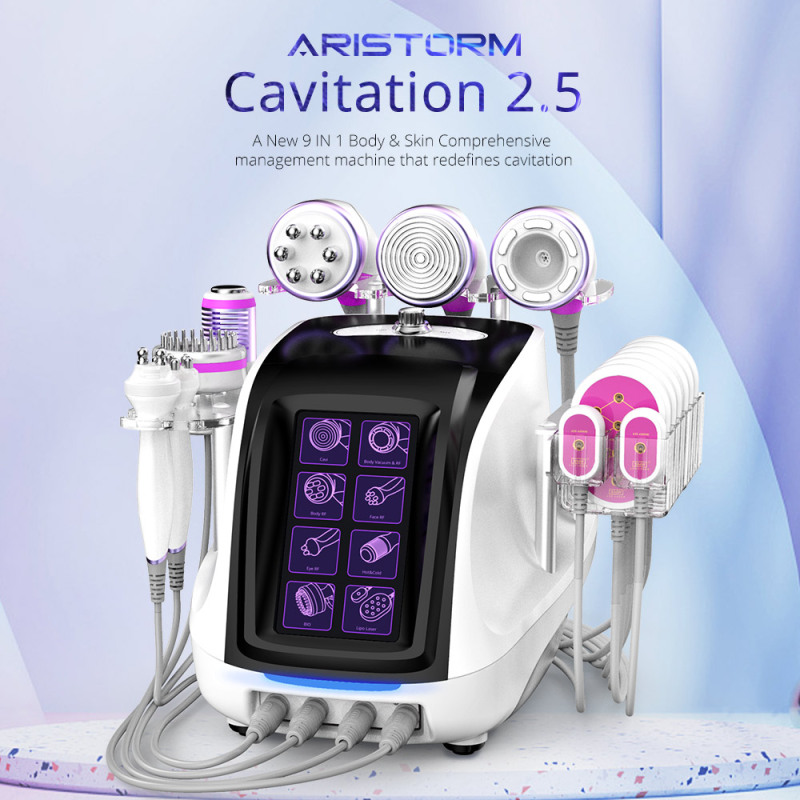 9 in 1 Body Sculpting Cavitation Radio Frequency S Shape Machine