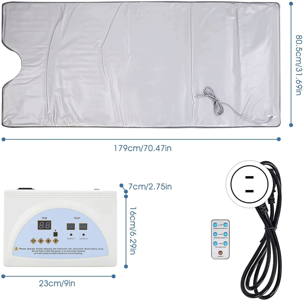 Infrared Heating Sauna Blanket Weight Loss Detox Therapy Body Slimming Home Use