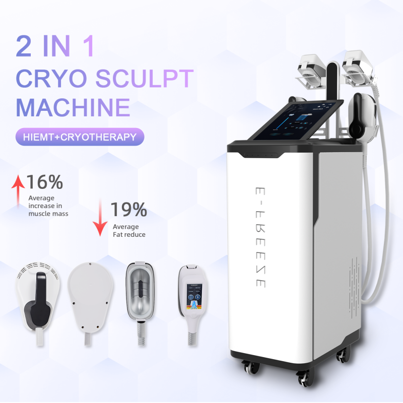 2 IN 1 Fat Freezing HIEMT Cryo Body Sculpting Machine