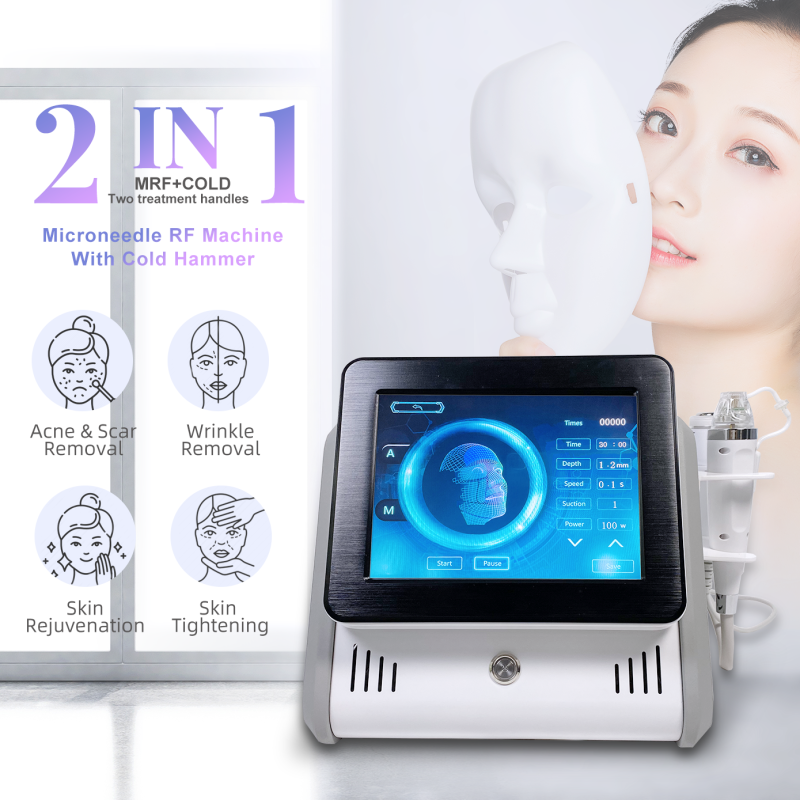 2 In 1 Radio Frequency Microneedling Machine with Cold Hammer