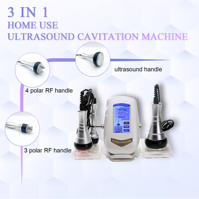 Hot Selling 40k 3 In 1 Slimming And Beautifying Ultrasonic Cavitation Machine