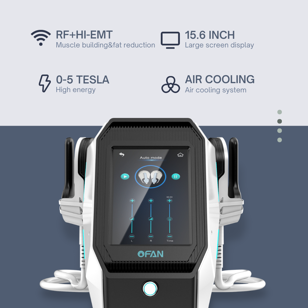 USA Stock Factory Price 2 RF Handle EMS Body Sculpting Machine Professional For Muscle Building Fat Reduction