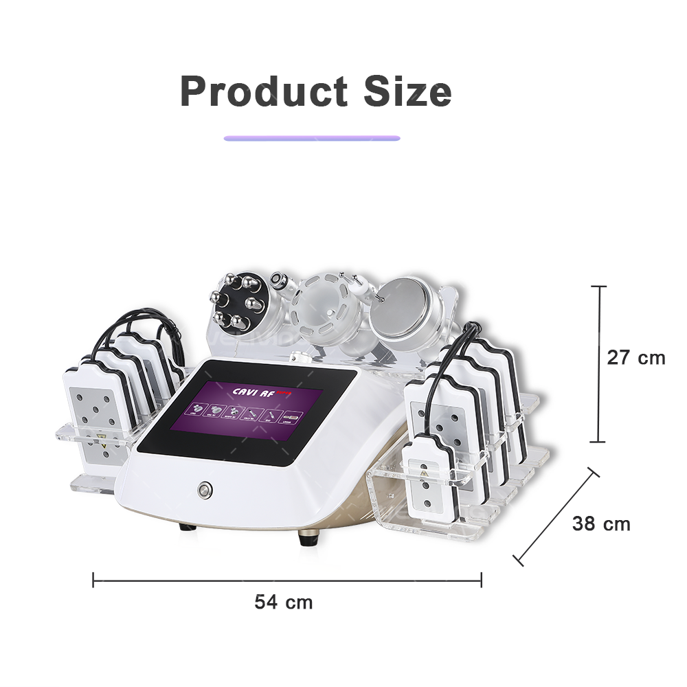 proslim ultrasonic cavitation radio frequency machine 6 in 1