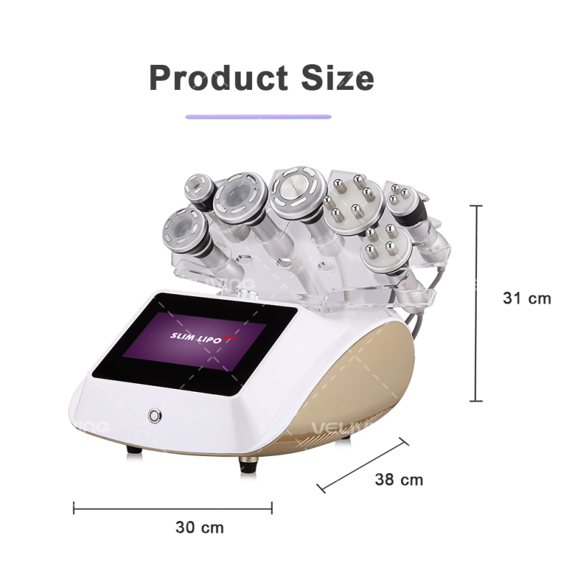 2022 New 7 In 1 Fat Burning Vacuum RF 40k Ultrasonic Cavitation Machine