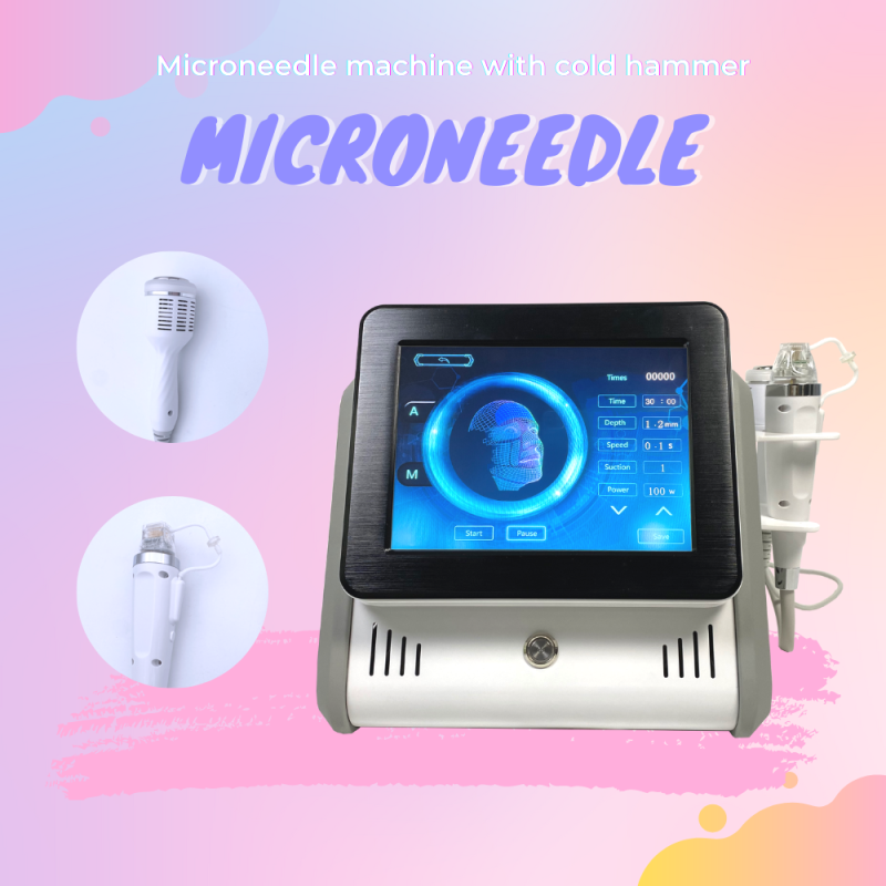 2 In 1 Radio Frequency Microneedling Machine with Cold Hammer