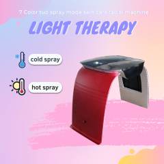 7 Colors PDT LED Light Therapy Skin Rejuvenation Machine With Hot and Cold Steamer For Singapore Freight Collect