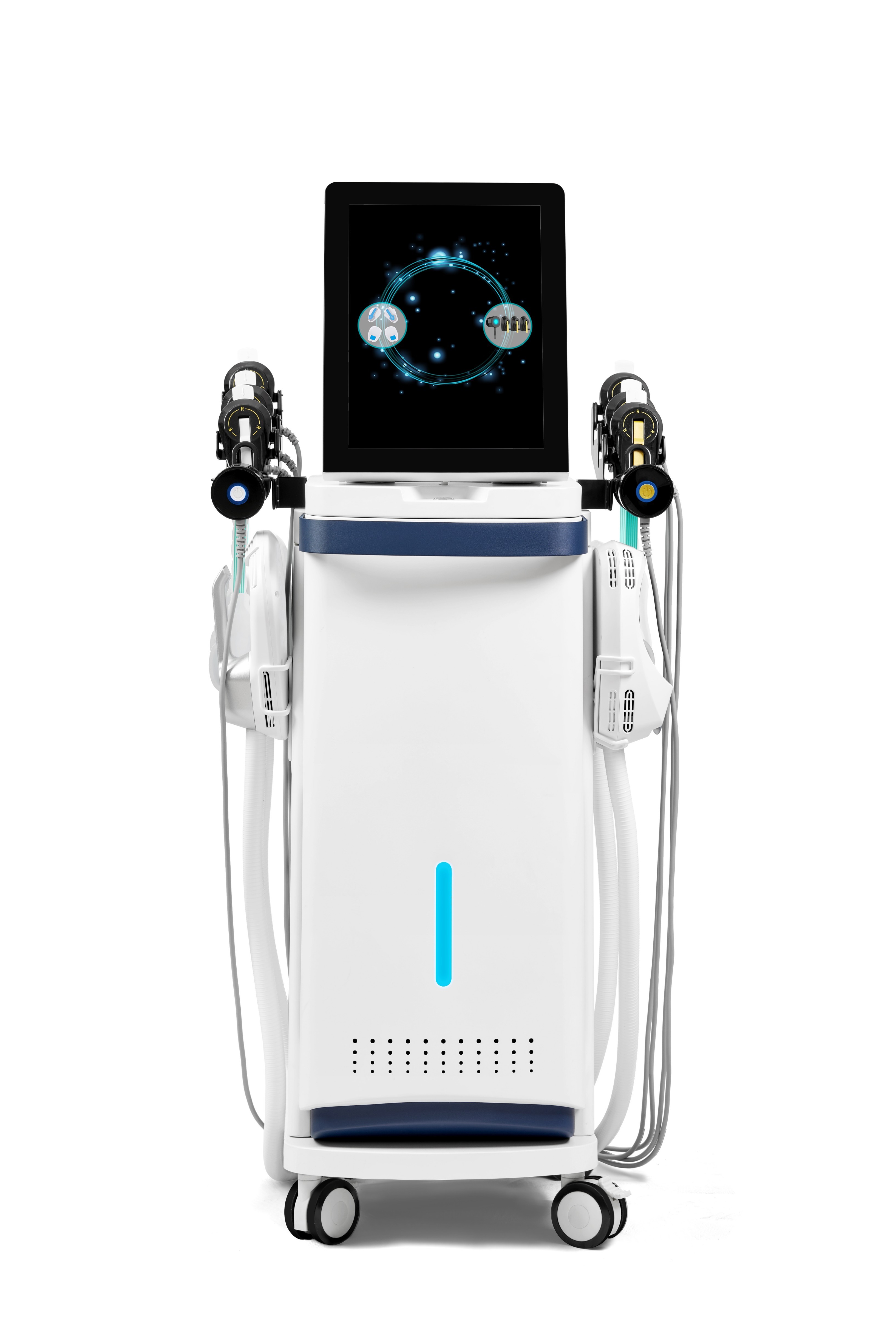 4 handles HIFM Massage device + 6 handles EMRF face lifting machine muscle stimulator