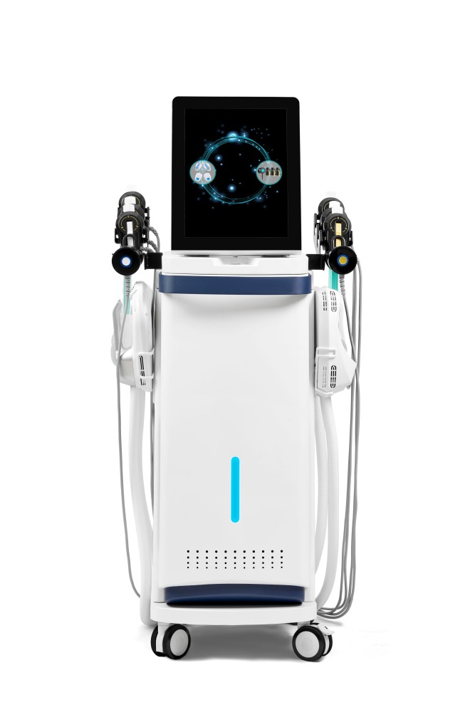 4 handles HIFM Massage device + 6 handles EMRF face lifting machine muscle stimulator