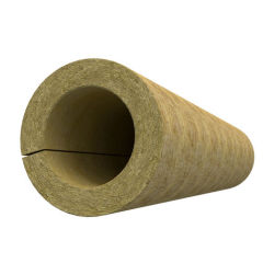 Rock wool pipe