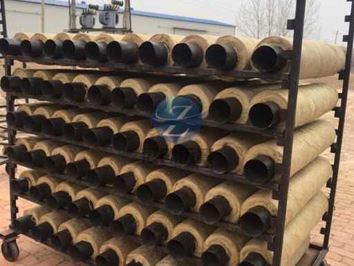 Rock wool pipe