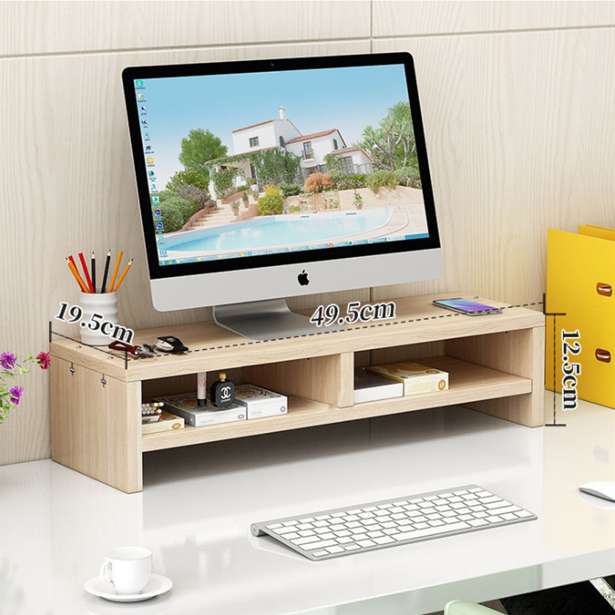 2-Tier MDF Monitor Stand Riser