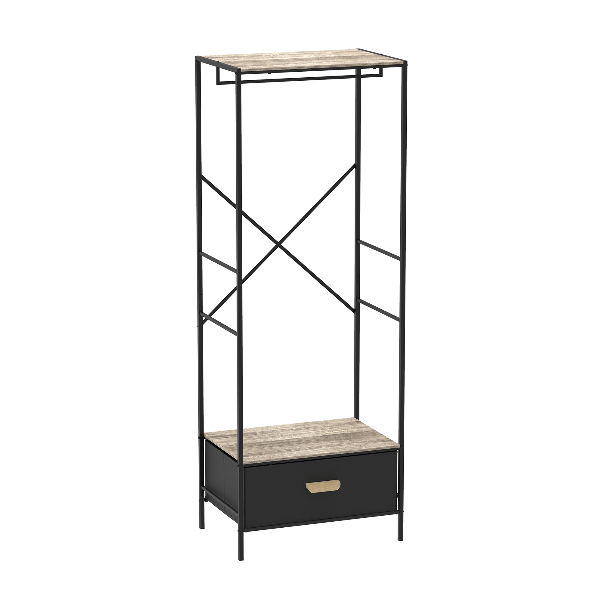 Metal Garment Rack with Storage box