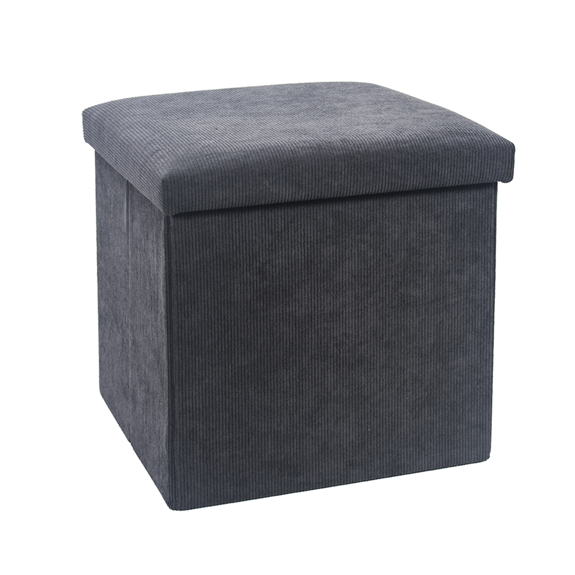 Corduroy Foldable Storage Ottoman