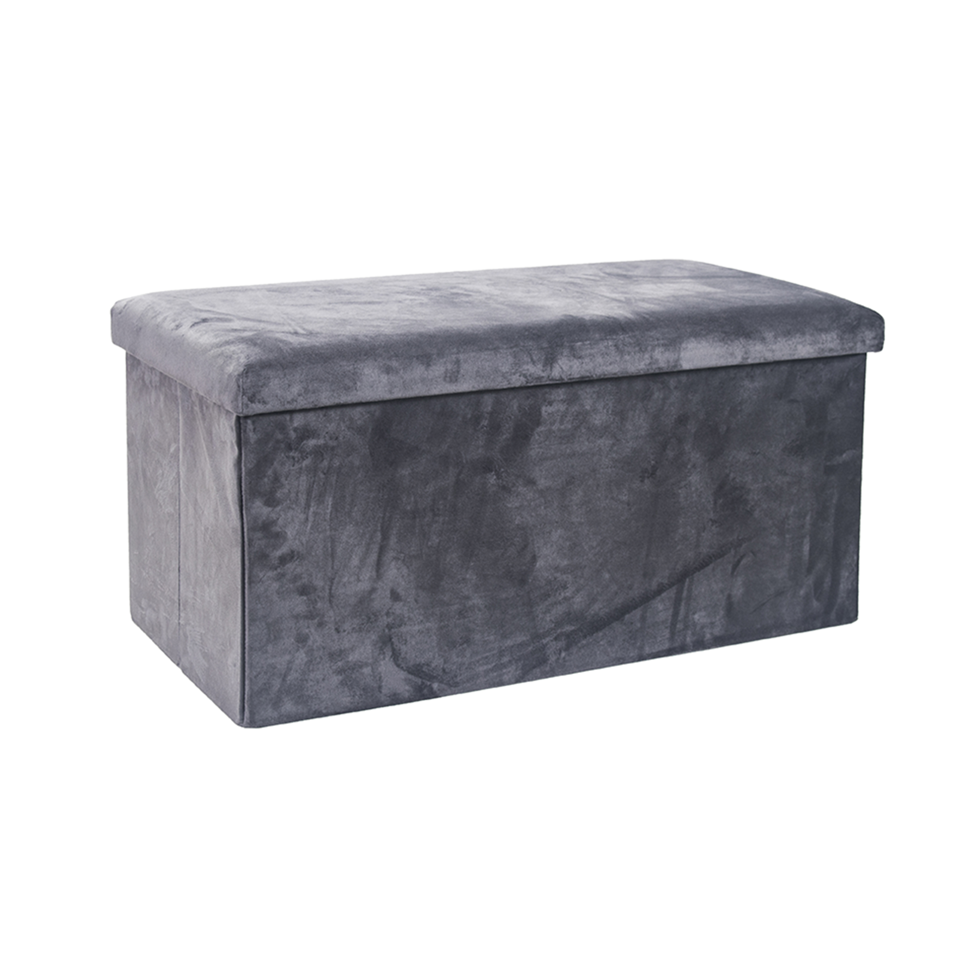 Dutch Velvet Foldable Storage Ottoman