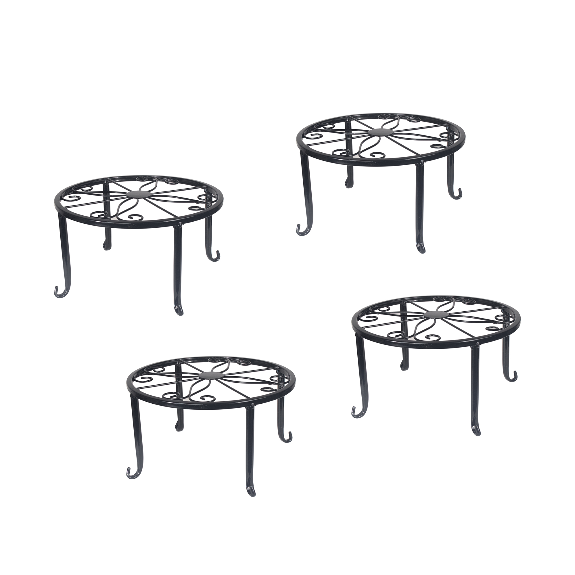 4 Pack Round Metal Plant Stand