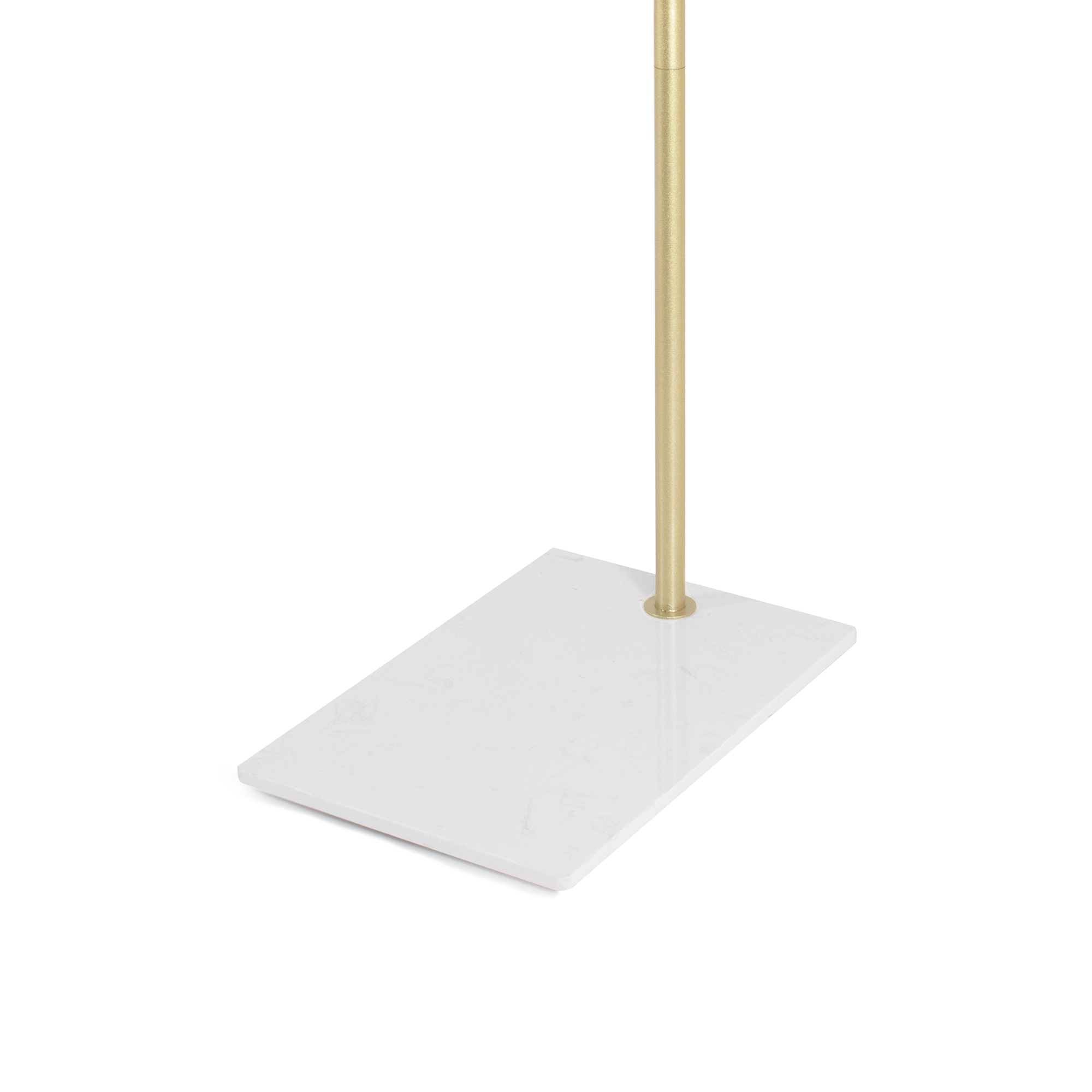 Free Standing Metal Coat Rack with Faux Marble Base