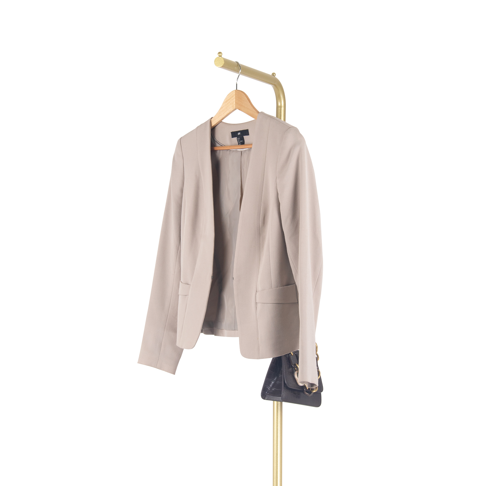 Free Standing Metal Coat Rack with Faux Marble Base